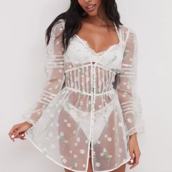 π₯Host Pickπ₯Lia Robe For Love and Lemons for Victoria Secret - Picture 3 of 12